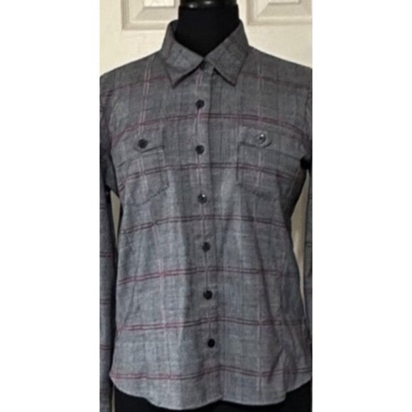 Women's Christopher & Banks Stretch Button-Down Blouse Polyester Blend Size S - Picture 3 of 16